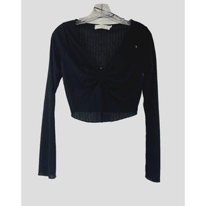 ASTR The Label Women's Black Long Sleeve Top MEDIUM